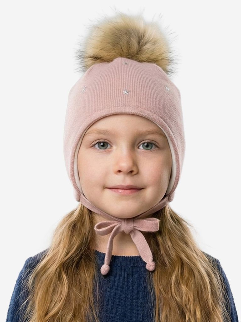 Шапка для девочки GUSTI GW25AC1236G-BEIGE