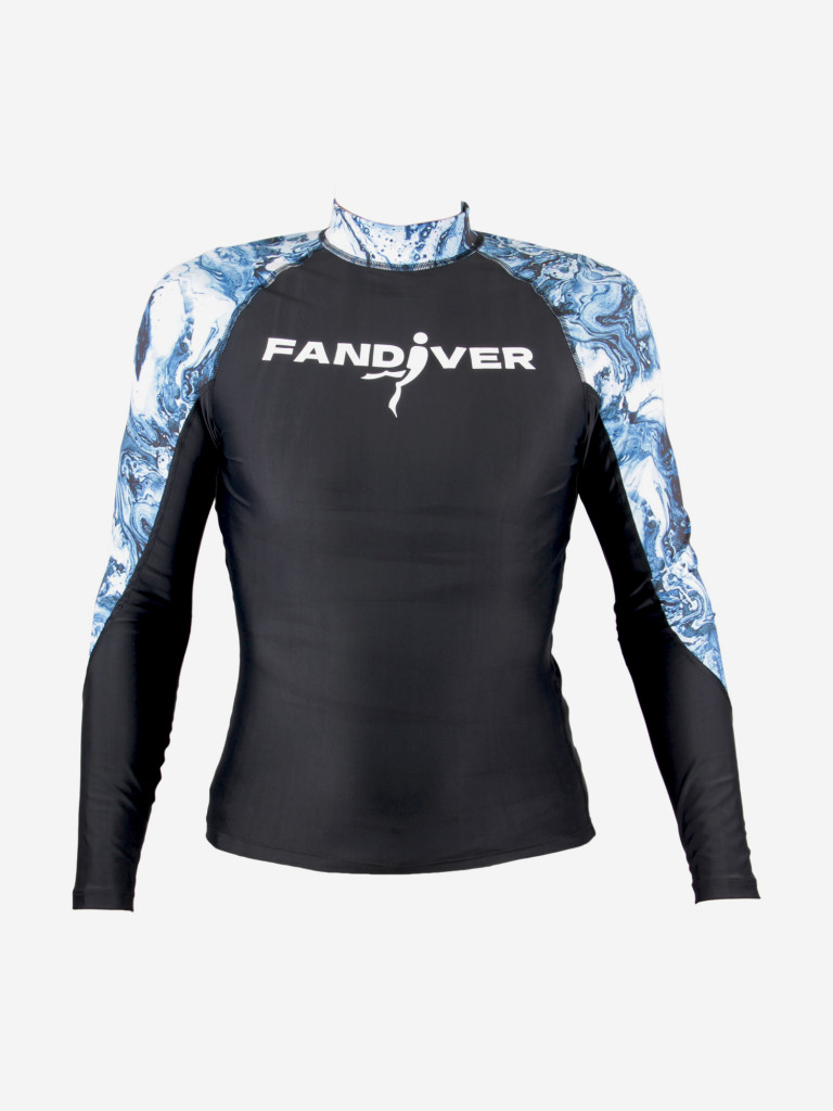 Майка лайкровая мужская Marble Blue FANDIVER
