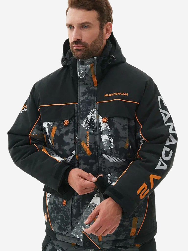 Костюм тактический мужской зимний мембранный на флисе Huntsman Канада V-2, ткань Исландия