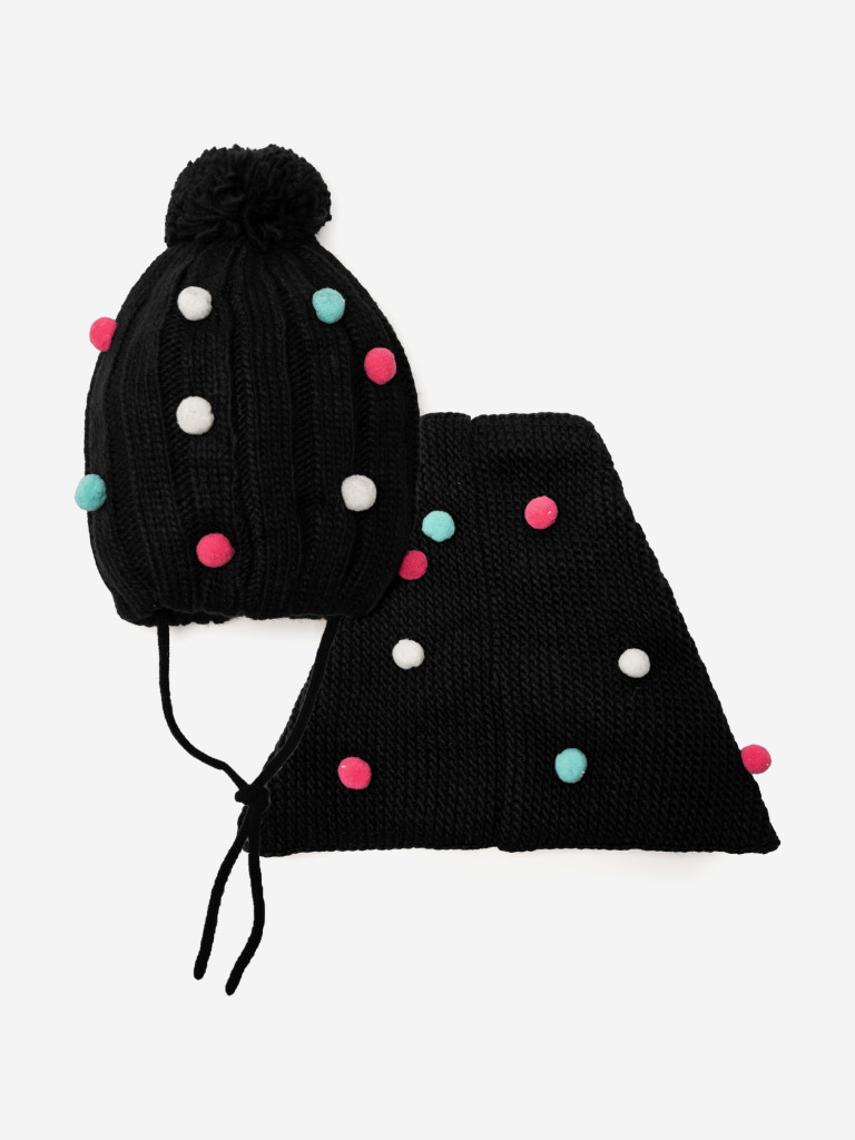 Комплект для девочки: шапка, снуд PlayToday