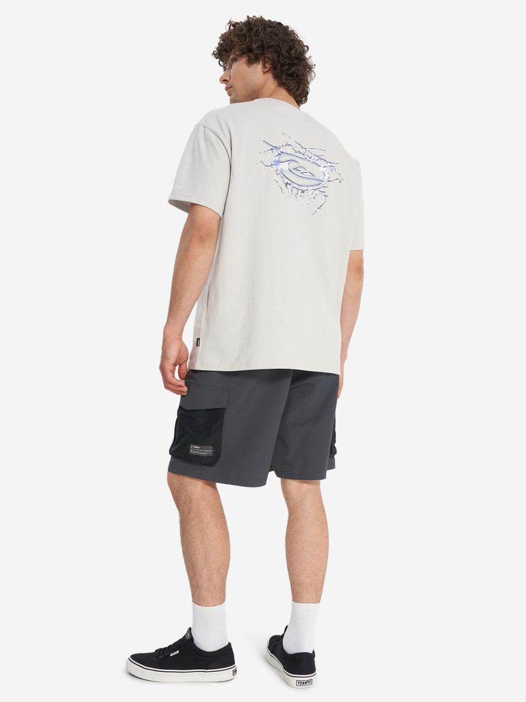 Футболка мужская оверсайз Quiksilver Mercury Chrome Lightning
