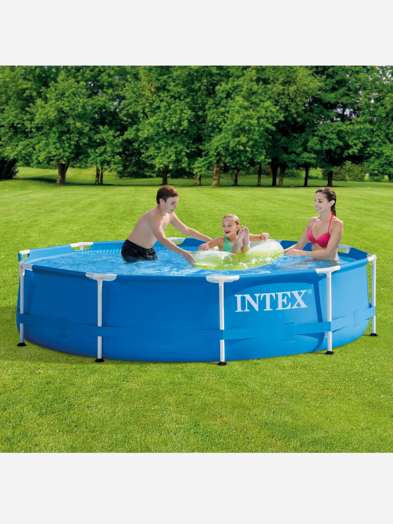 Бассейн каркасный Intex Metal Frame, 305х76 см, синий