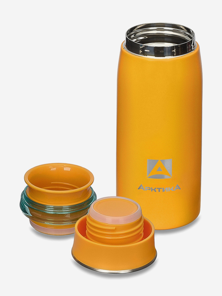 Термокружка Арктика 715 с ситечком 320 мл, оранжевая