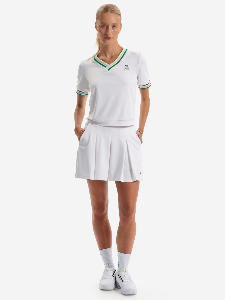 Футболка-поло женское RAQUETA SPORT High-Grade, White and Green