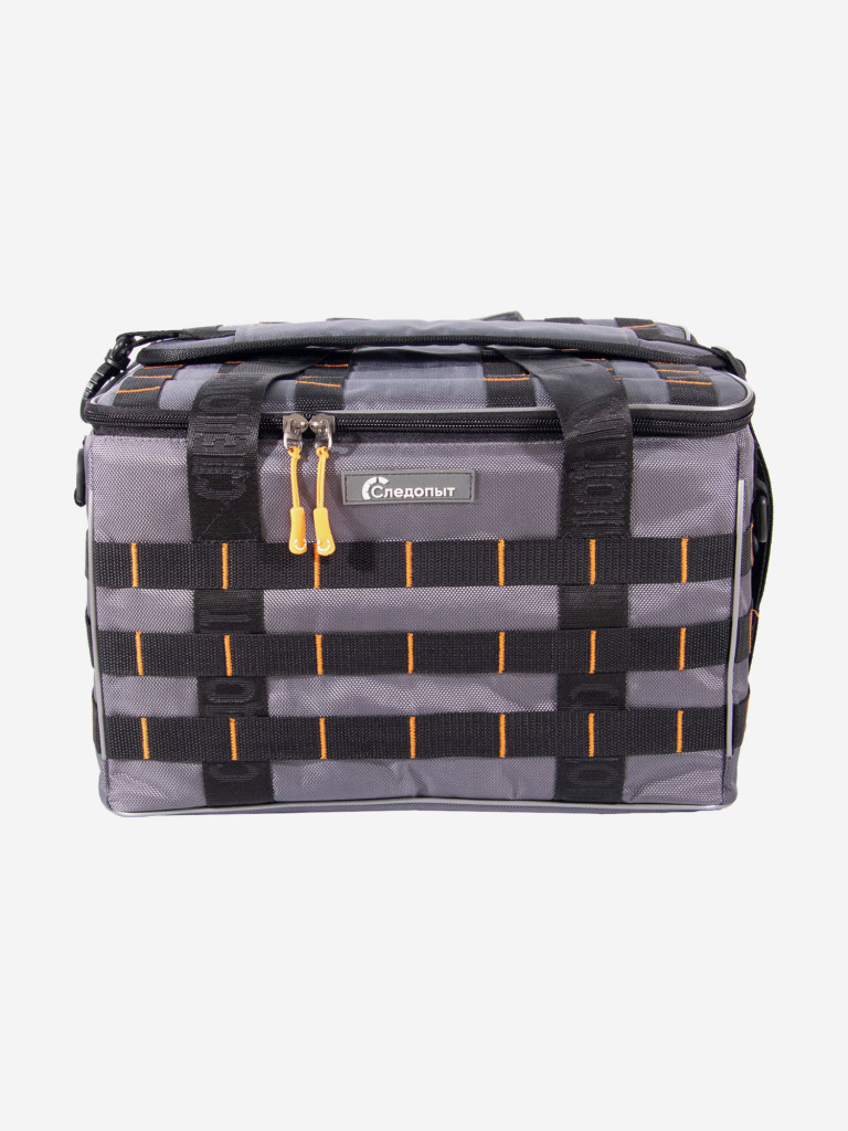 Сумка рыболовная Следопыт Base Lure Bag XXL, 38х38х25 см, цвет серый + 7 коробок Luno.