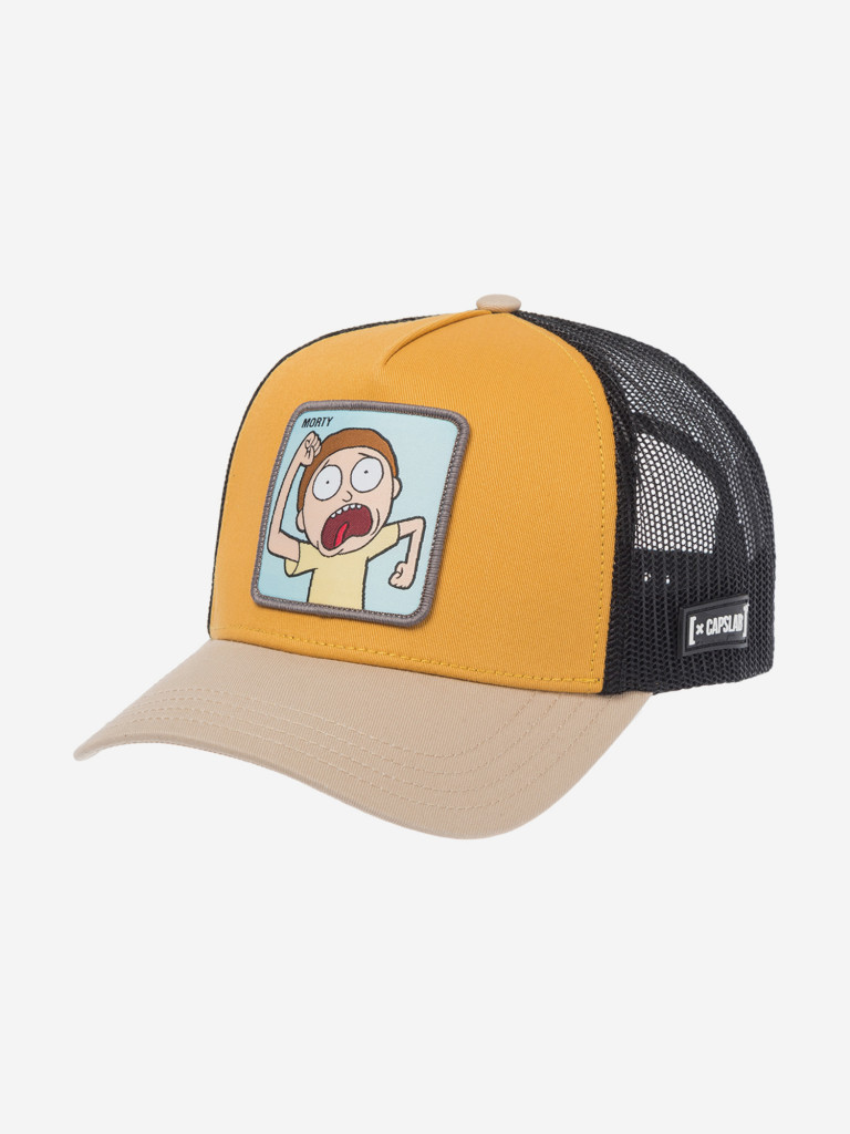 Бейсболка с сеточкой CAPSLAB CL/REM5/1/CT/MYB Rick and Morty Run Morty (желтый)