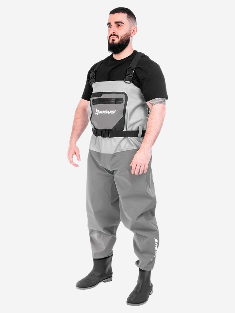 Вейдерсы мембранные NISUS River Guide с сапогами для рыбалки и охоты