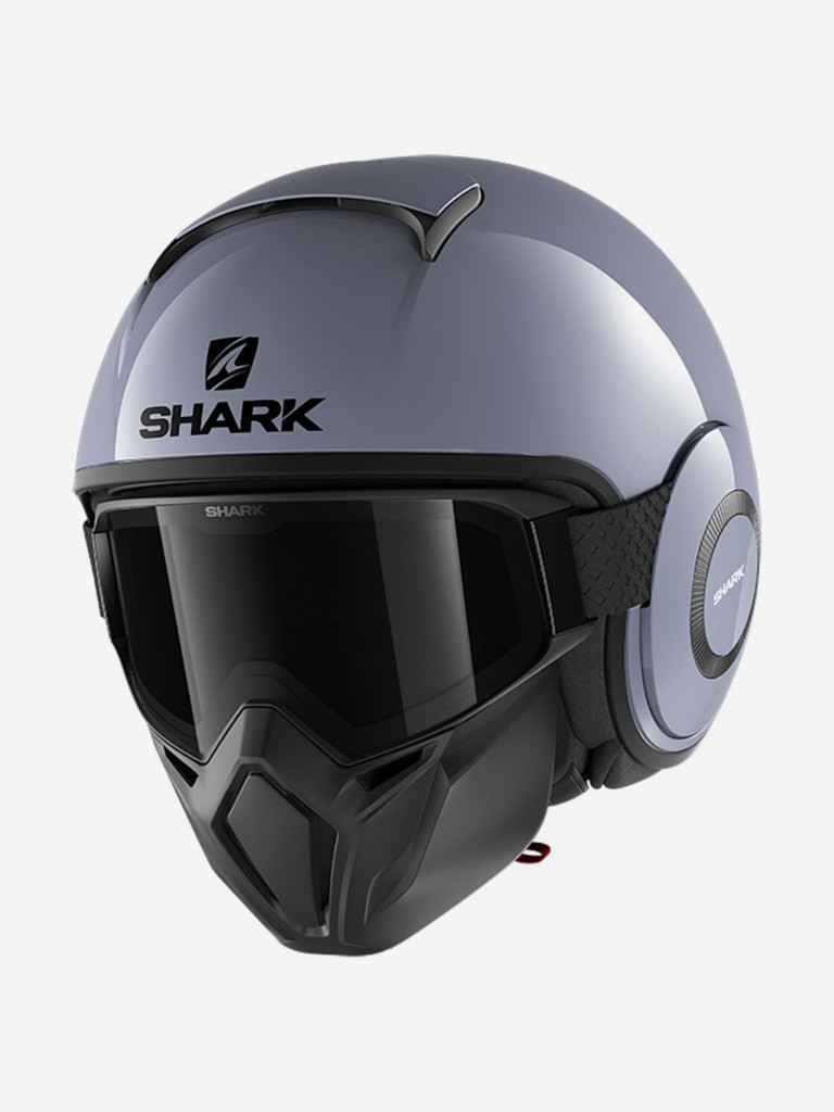 Мотошлем открытый SHARK STREET DRAK BLANK Nardo Gray
