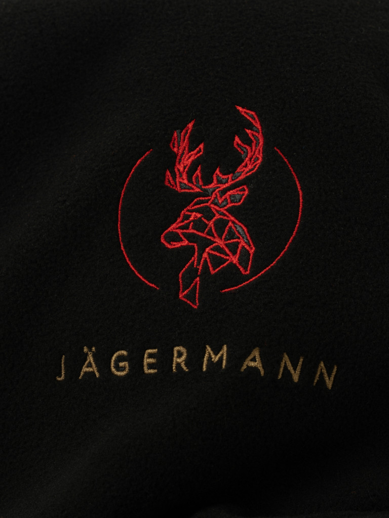 Капор — капюшон флисовый утепленный черный Jägermann