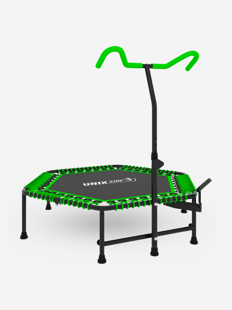 Батут спортивный для фитнеса и джампинга UNIX Line Fitness Pro 125 см, зеленый