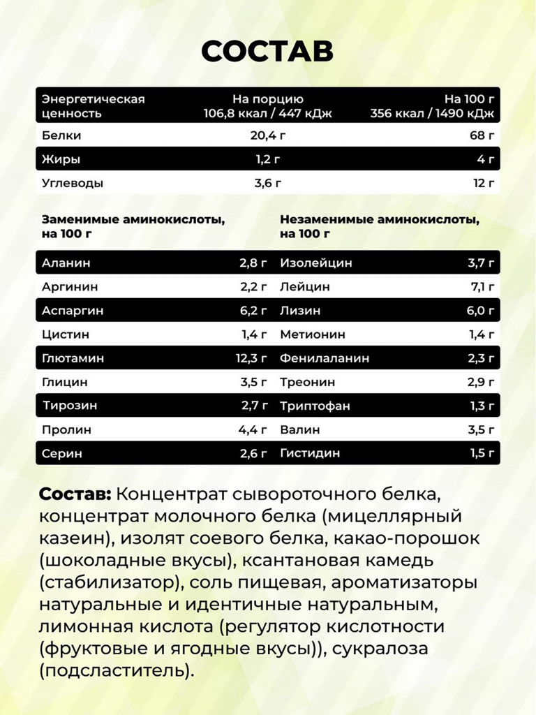 Комплексный протеин STEELPOWER 3X-PROTEIN COMPLEX, пакет 900 гр, БананКомплексный протеин STEELPOWER 3X-PROTEIN COMPLEX, пакет 900 гр, Фисташковое мороженое