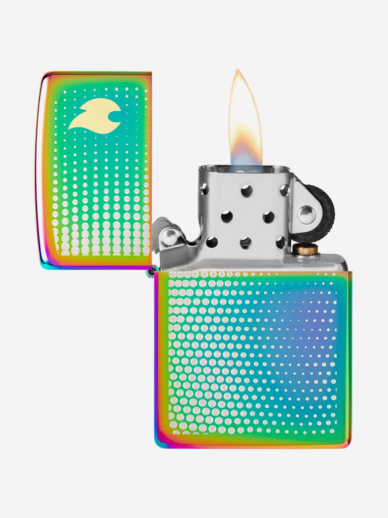 Зажигалка бензиновая ветроустойчивая Zippo Dot Matrix Multi Color