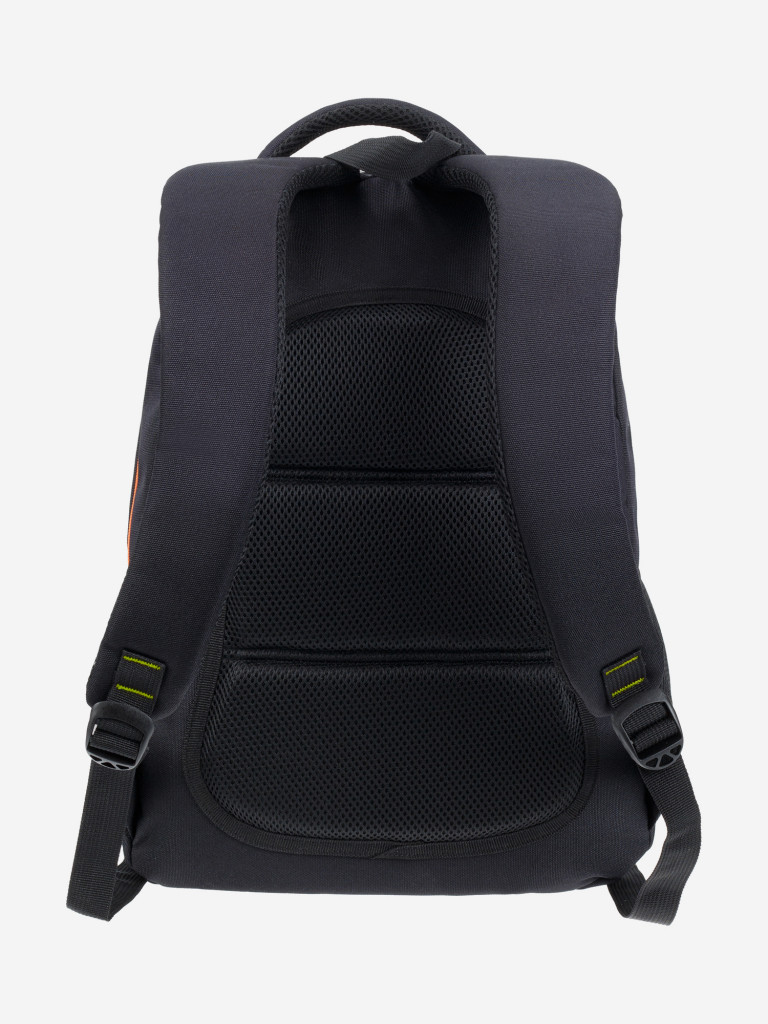 Рюкзак TORBER CLASS X, черный с зеленой вставкой, 45 x 32 x 16 см +Мешок для сменной обуви в подарок