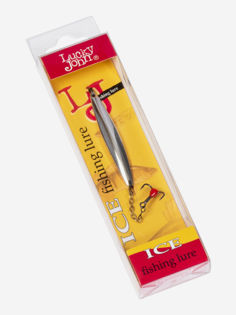 Блесна вертикальная зимняя Lucky John NAIL BLADE с цепочкой и тройником 45мм S блистер