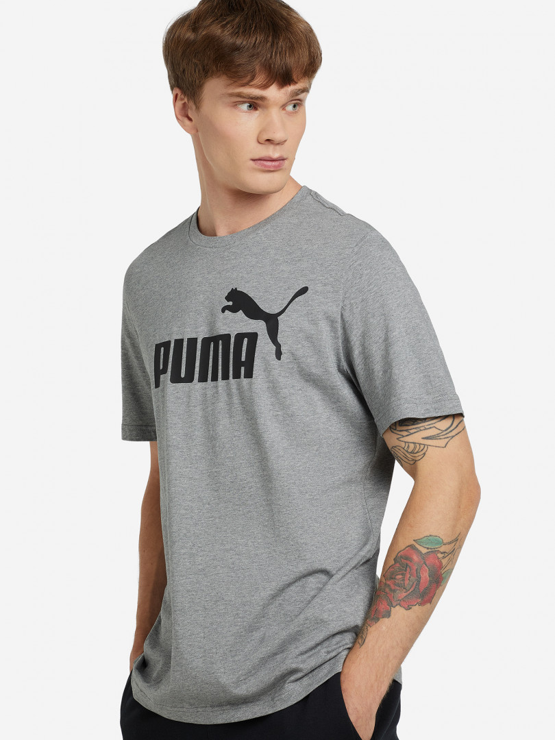 фото Футболка мужская puma ess logo, серый
