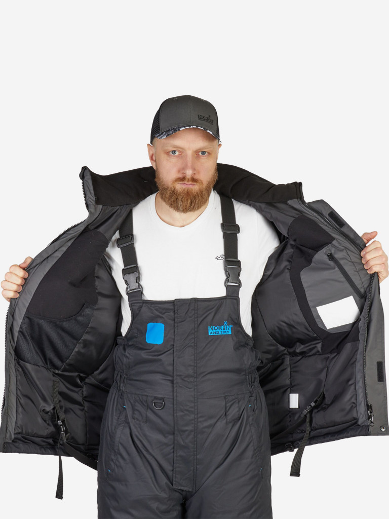 Костюм плавающий зимний Norfin APEX 2 FLT (куртка+полукомбинезон) для рыбалки и охоты