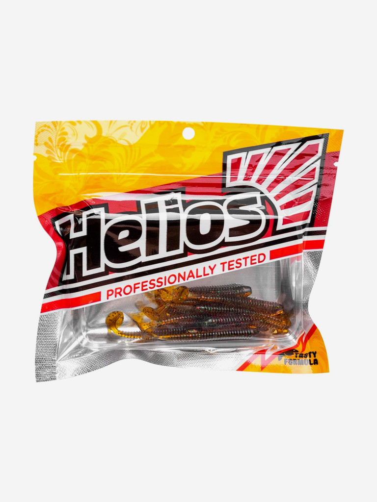 Мягкая приманка Helios Liny Catcher, 2,35" / 6 см, Star Oil, 12 штук (HS-5-042)