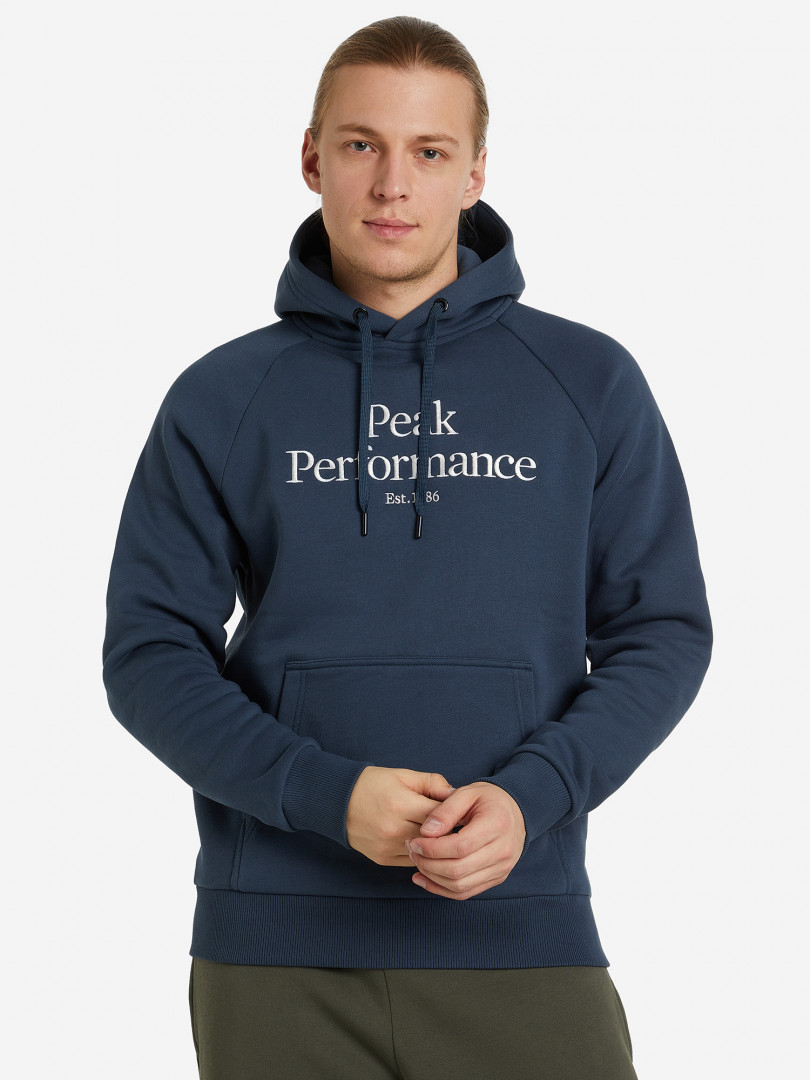 фото Худи мужская peak performance original, синий