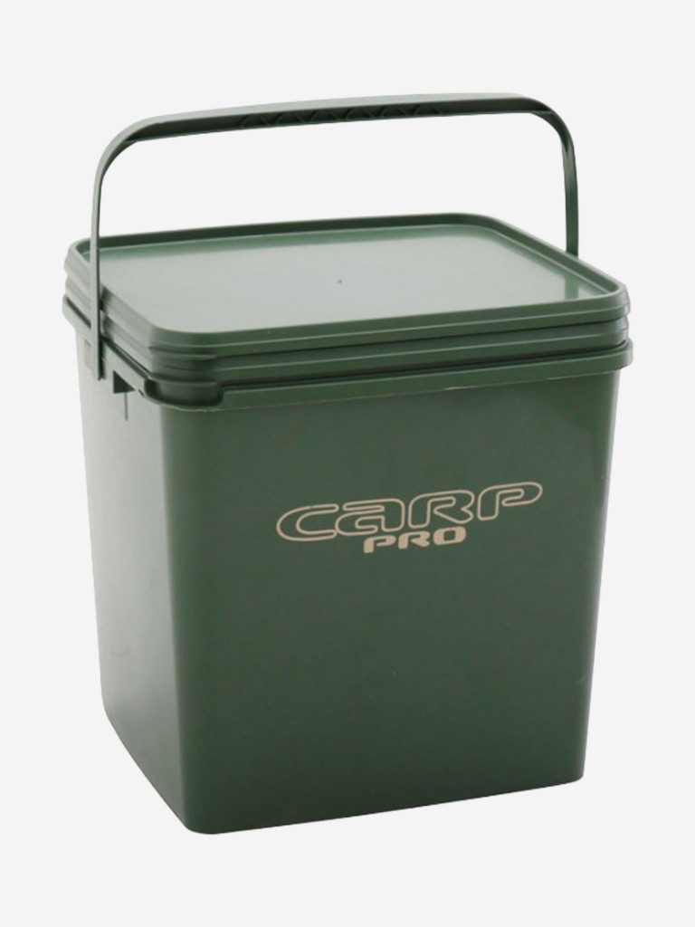 Ведро с лотком и крышкой прямоугольное пластиковое CARP PRO 10л