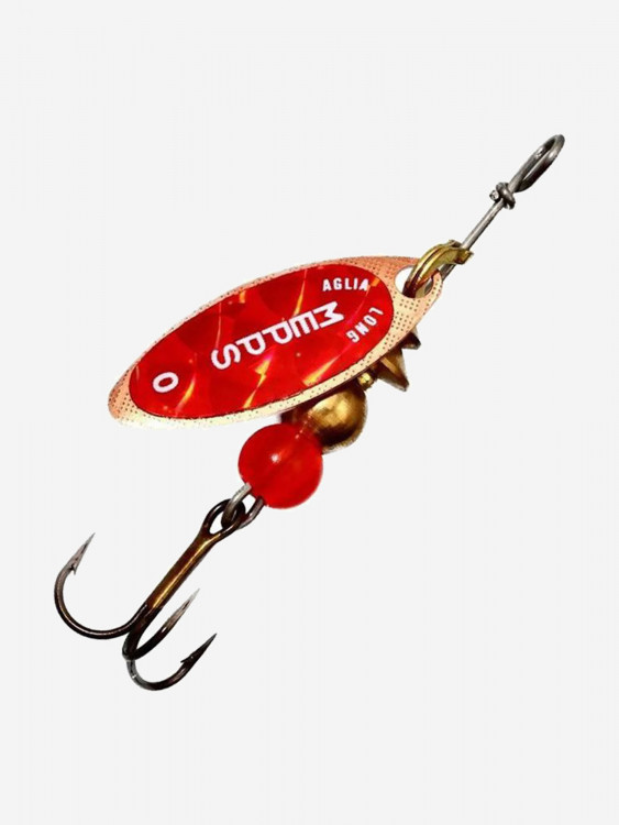Блесна для рыбалки вертушка Mepps AGLIA LONG REDBO, 0, Copper, 1 штука