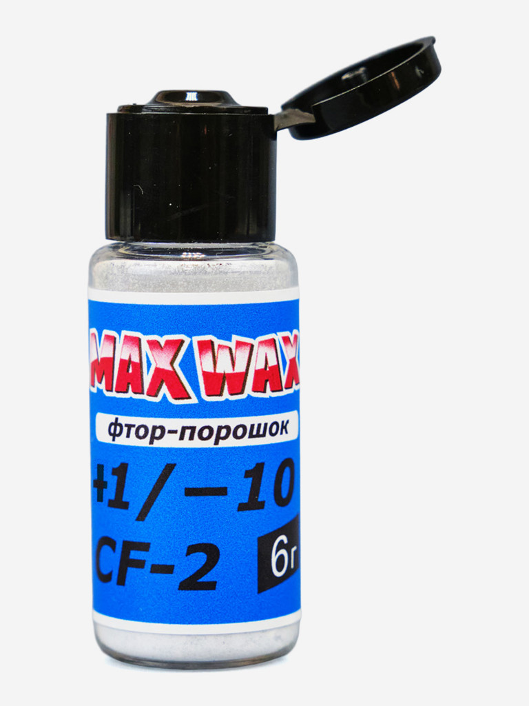 Фтор-порошок ускоритель для лыж MAX WAX Race Powder CF-2 +1/-10, 6г