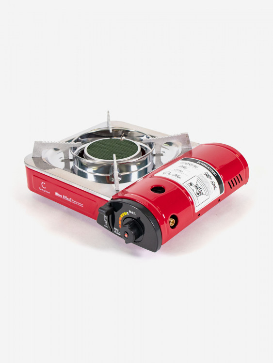 Плита газовая туристическая Следопыт - UltraEffect, керамическая, с переходником.