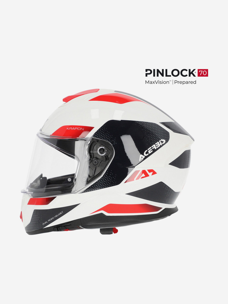 Мотошлем Интеграл Acerbis KRAPON 22-06 White/Red