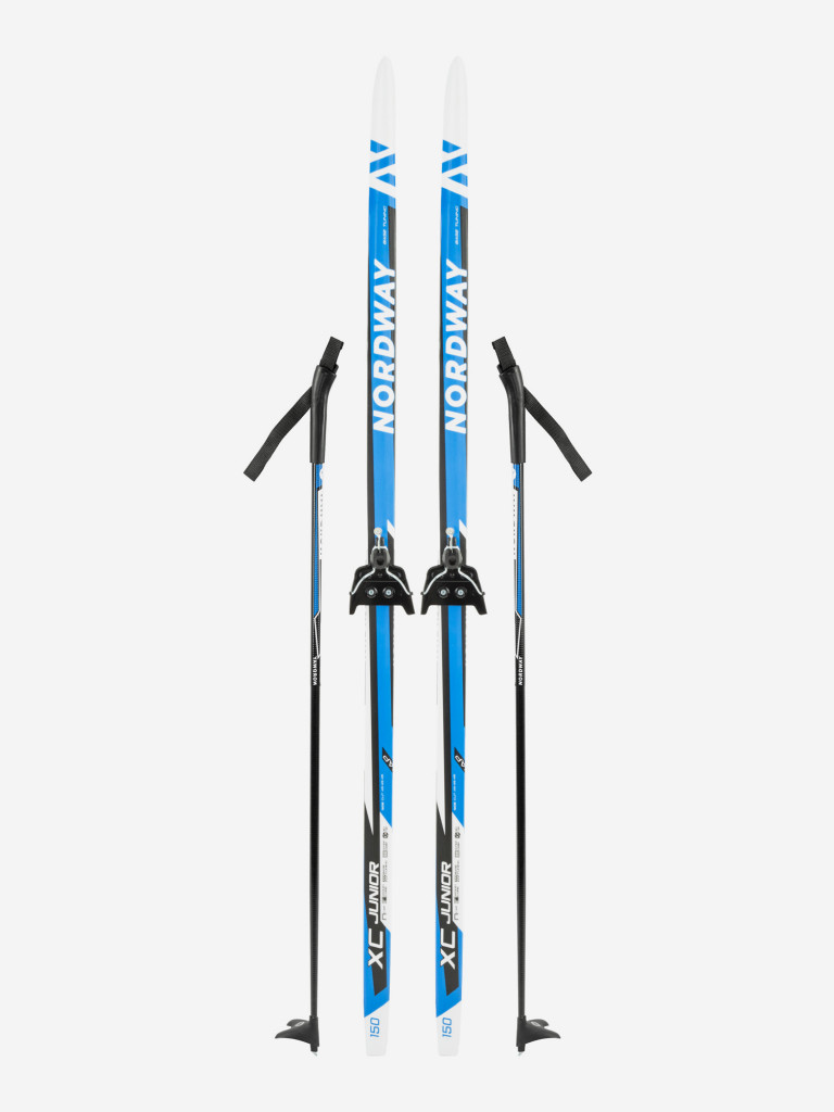 Комплект лыжный детский Nordway XС синий цвет — купить за 3499 руб., отзывы  в интернет-магазине Спортмастер