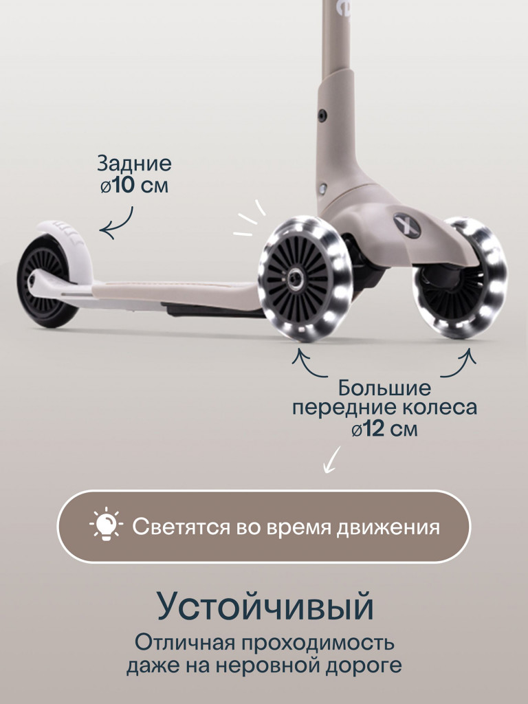 Самокат трехколесный детский SmarTrike Xtend Mini+ , складной, растущий, для детей от 2 до 9 лет