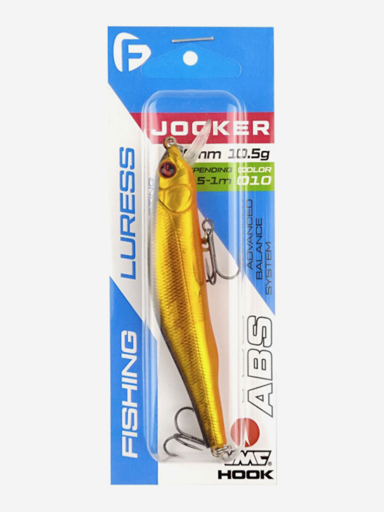 Воблер F-FISHING Jocker 90SP 90мм 10.5г 0.5-1.0м 010 Суспендр