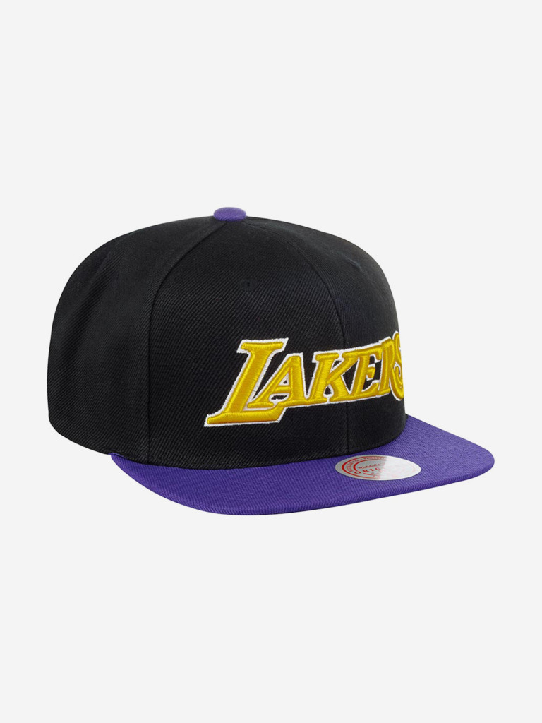Бейсболка с прямым козырьком MITCHELL NESS 6HSSJS19078-LALBKPR Los Angeles Lakers NBA