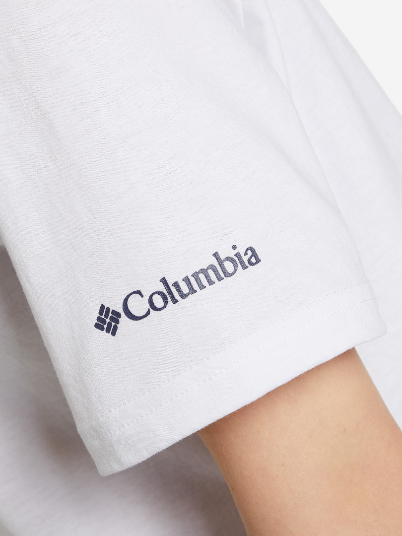 фото Футболка женская columbia timber point graphic tee, белый