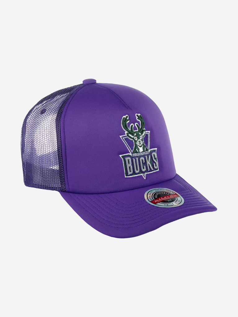 Бейсболка с сеточкой MITCHELL NESS 6HSSSH21346-MBUDKPR Milwaukee Bucks NBA