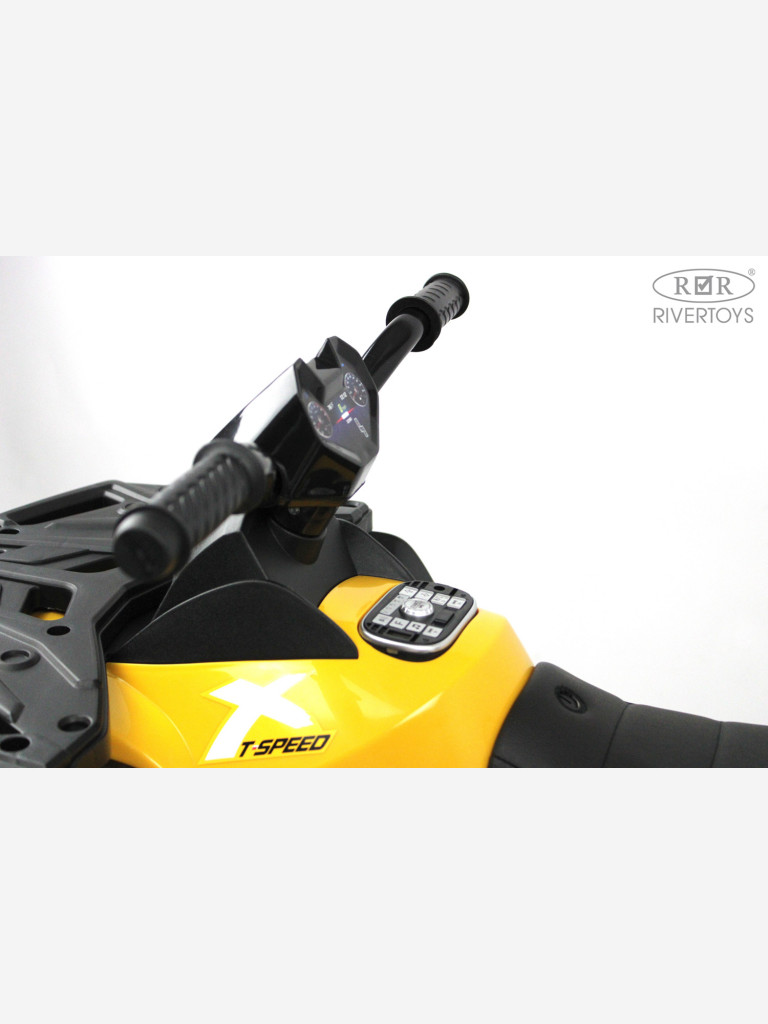 Детский электроквадроцикл RIVERTOYS T001TT 4WD желтый
