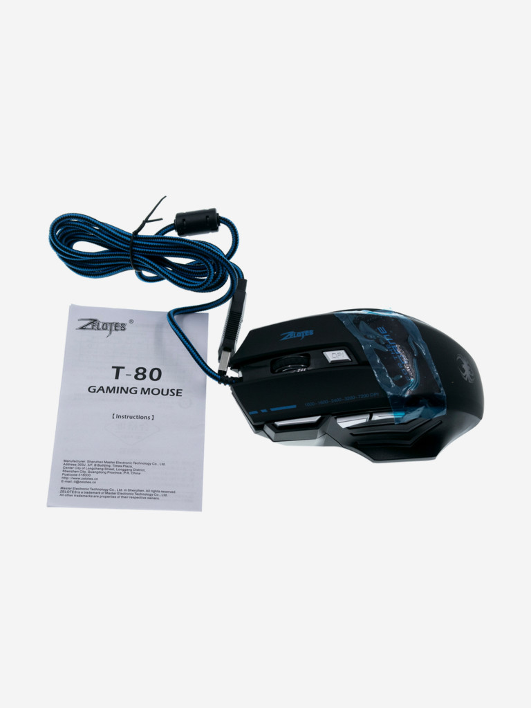 Проводная игровая мышь ZELOTES T-80