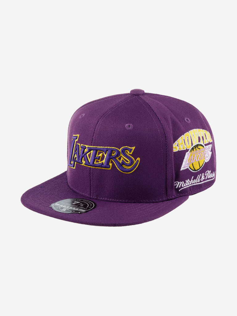 Бейсболка с прямым козырьком MITCHELL NESS 6HSFSH22016-LALPURP Los Angeles Lakers NBA