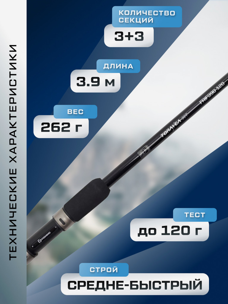 Удилище фидерное Impresa F-FISHING 3.9 м тест max 120 г