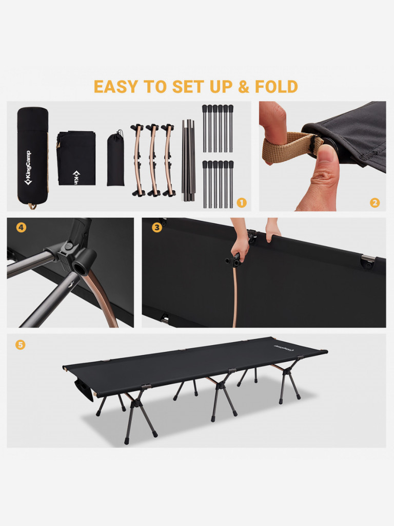 Кровать складная KingCamp KC 2027 GINKGO COT 190x65x41см