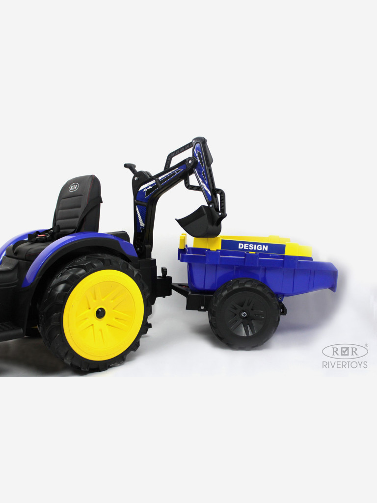 Детский электромобиль RIVERTOYS экскаватор-погрузчик A777MP