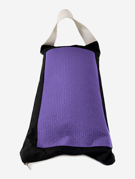 Грузило для спорта RamaYoga, фиолетовый, с ручкой, с противоскользящей вставкой, 5 кг