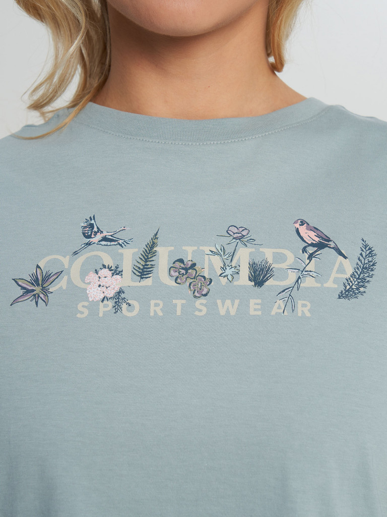 Футболка женская Columbia Rolling Bend Graphic Relaxed Crop SS