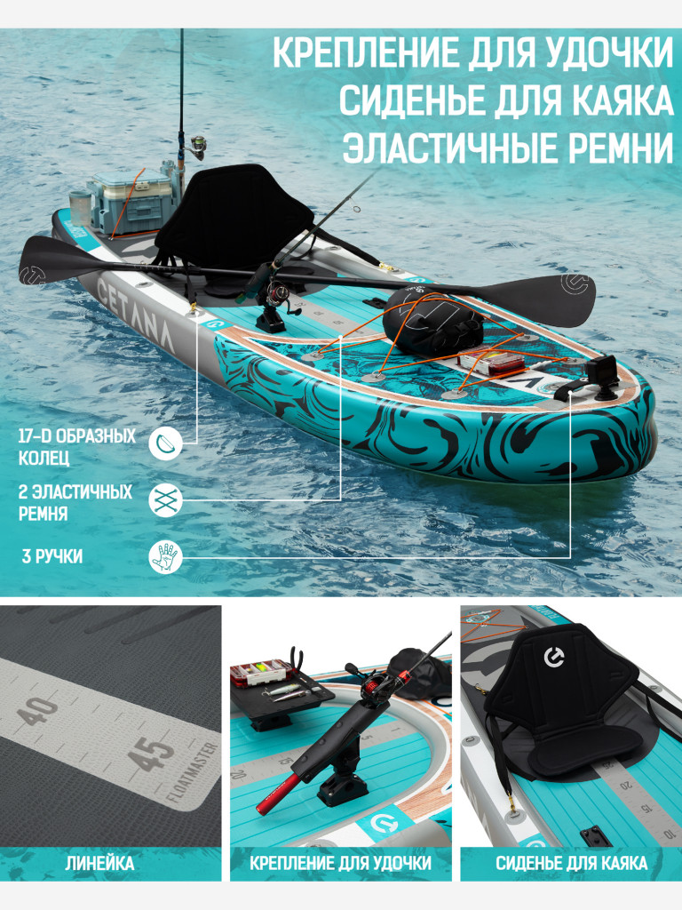 Надувная SUP-доска CETANA FLOATMASTER PRO, 11'6" 350*88*17 см сапборд