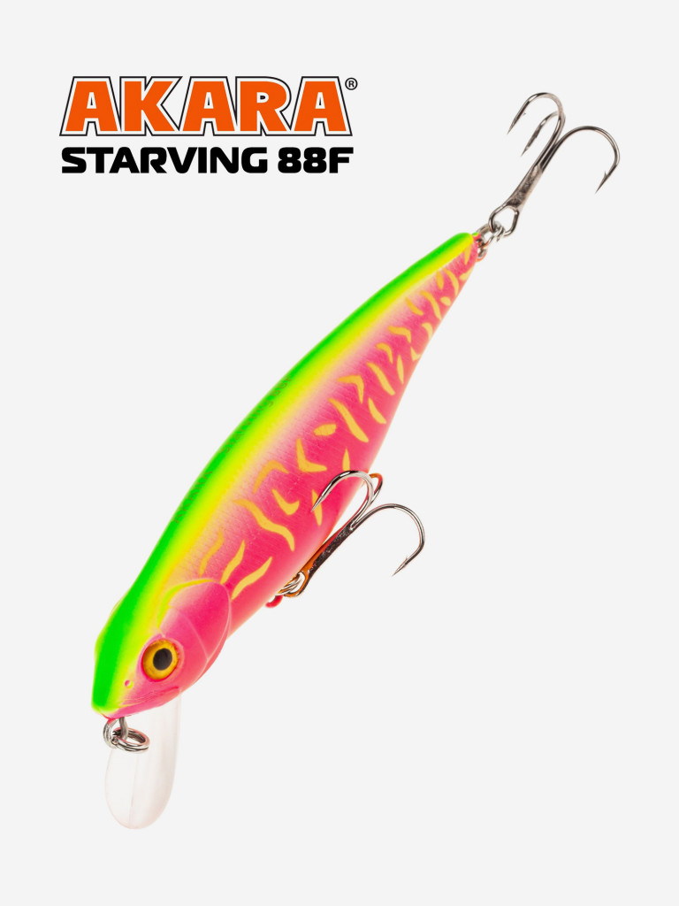 Воблер Akara Starving 88F 11 гр. минноу, плавающий, твичинговый, на щуку A207