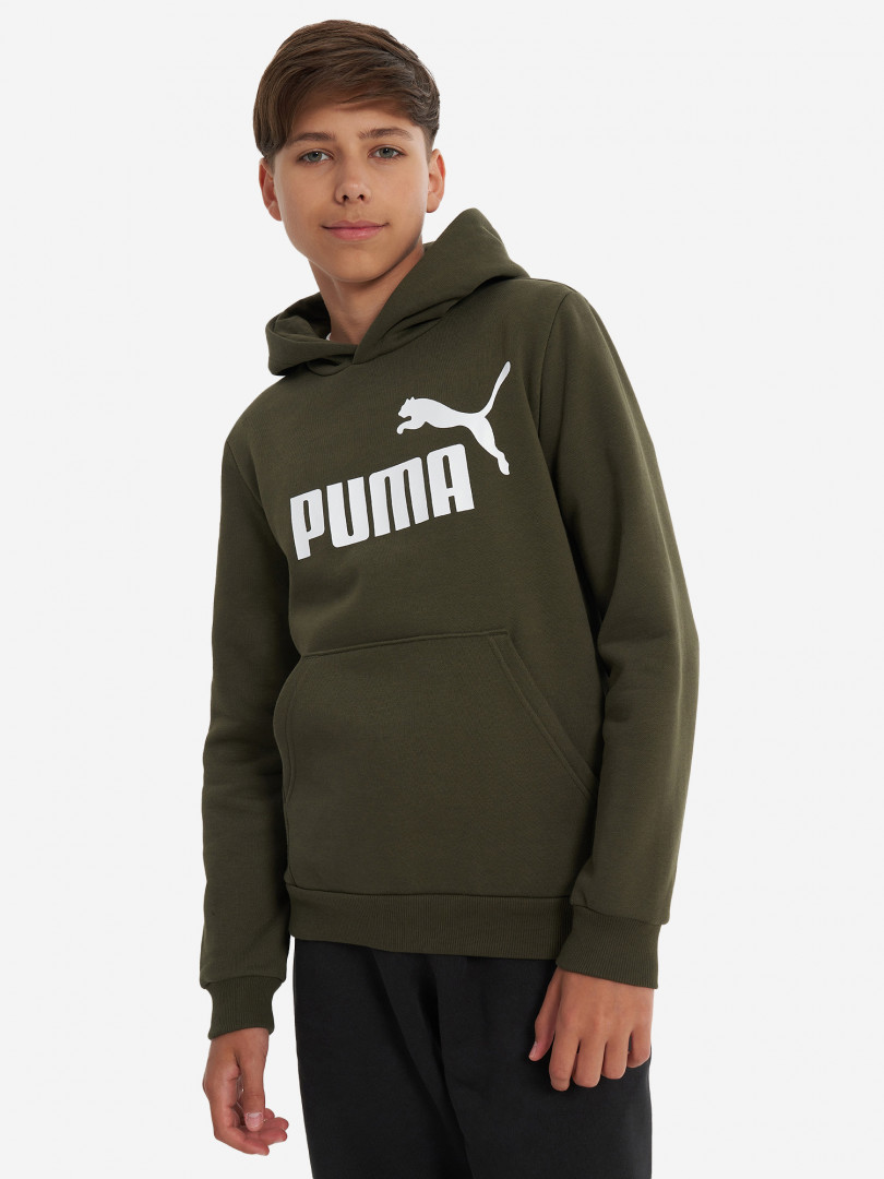 Худи для мальчиков PUMA ESS Big Logo 30887750299 Зеленый, размер 164, фото 2