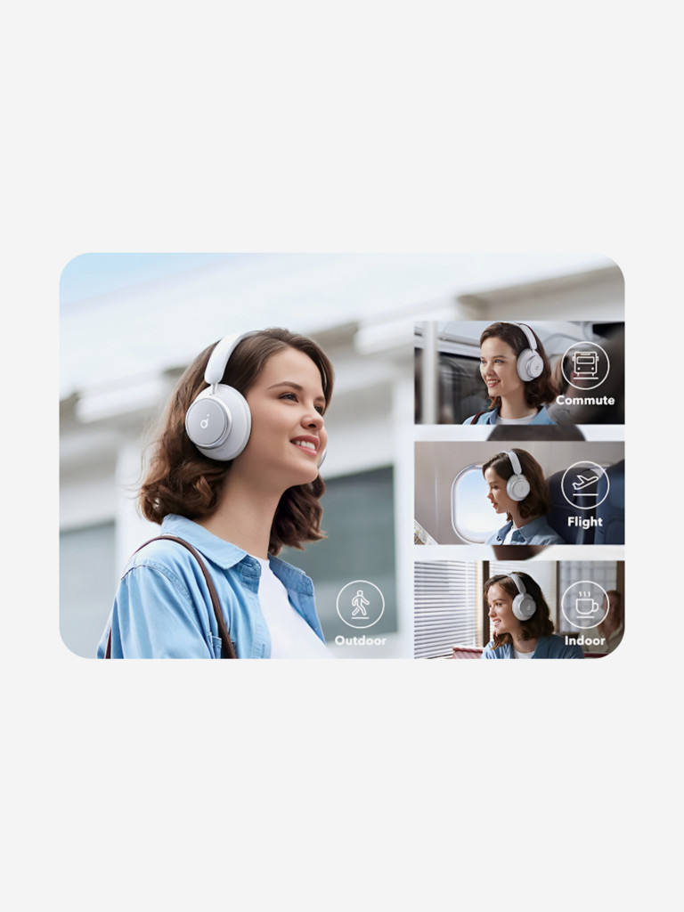 Беспроводные наушники ANKER Soundcore Q45, белые
