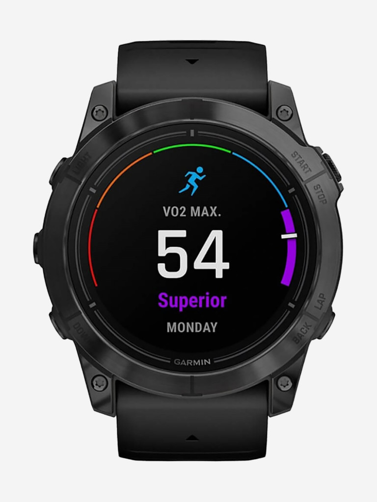 Спортивные часы Garmin EPIX PRO (Gen 2) Standard Edition 51 мм, серый, черный силиконовый ремешок