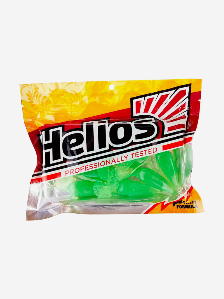 Мягкая приманка лягушка Helios Frog, 2,56" / 6,5 см, Electric green, 7 штук (HS-21-007)