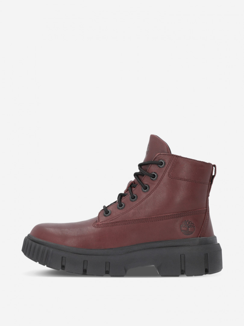 фото Ботинки женские timberland greyfield leather boot, красный