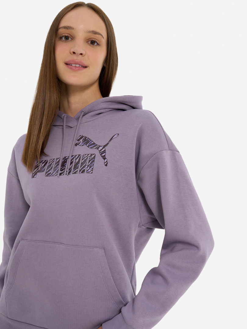 фото Худи женская puma ess+, фиолетовый