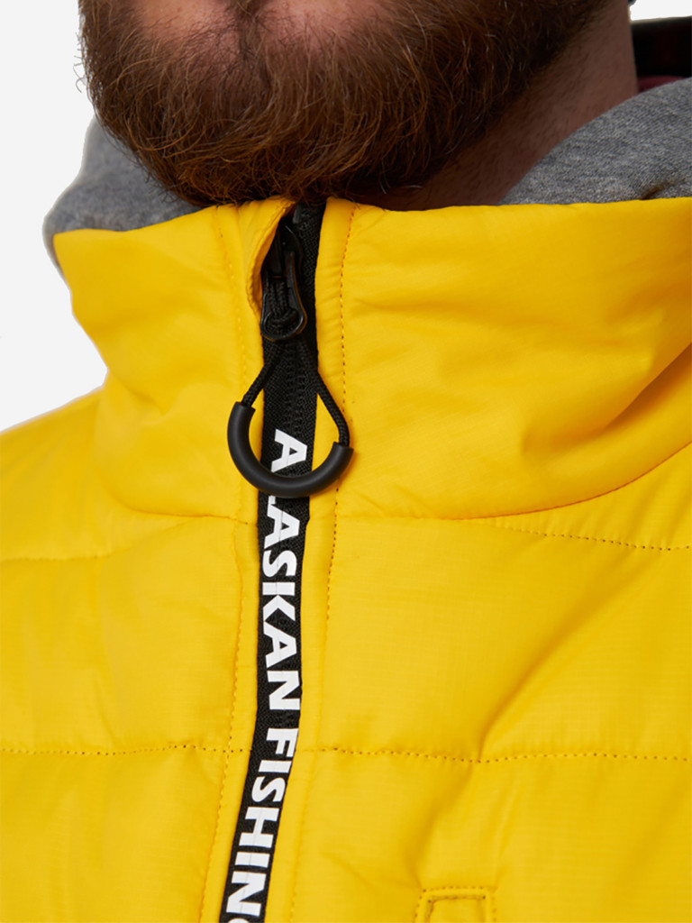 Жилет мужской Alaskan Juneau Vest Yellow утепленный стеганый для рыбалки и охоты